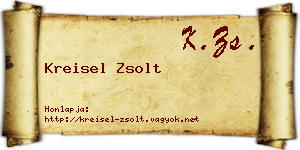 Kreisel Zsolt névjegykártya